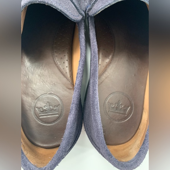 Peter Millar men’s 11.5 blue suede horse it loafers excellent condition - Picture 7 of 13